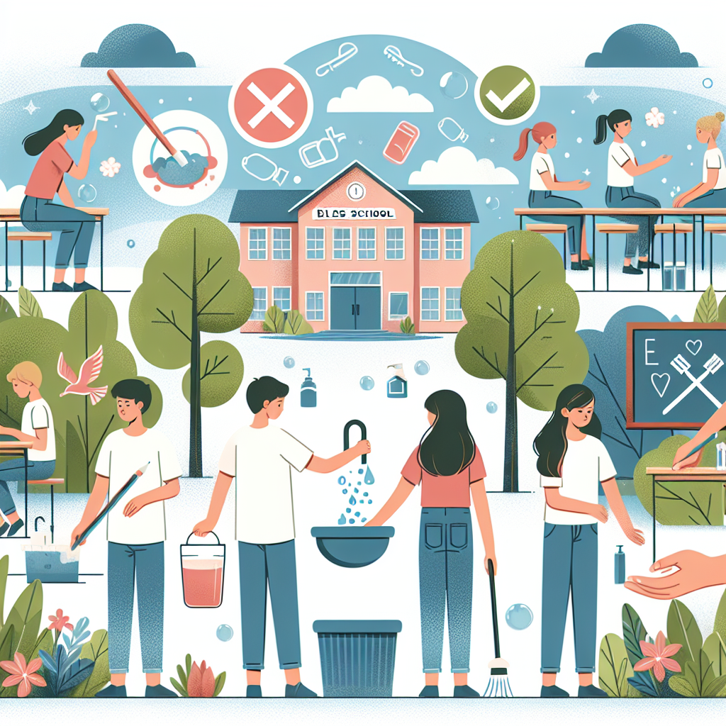 Poster Perilaku Hidup Bersih dan Sehat: Mendesain Lingkungan Sekolah yang