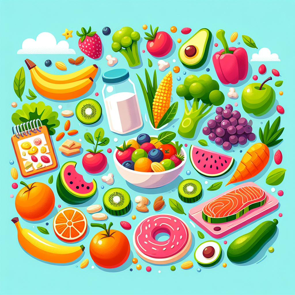 Exploring Nutrition: Mewarnai Gambar Makanan Sehat for Kids